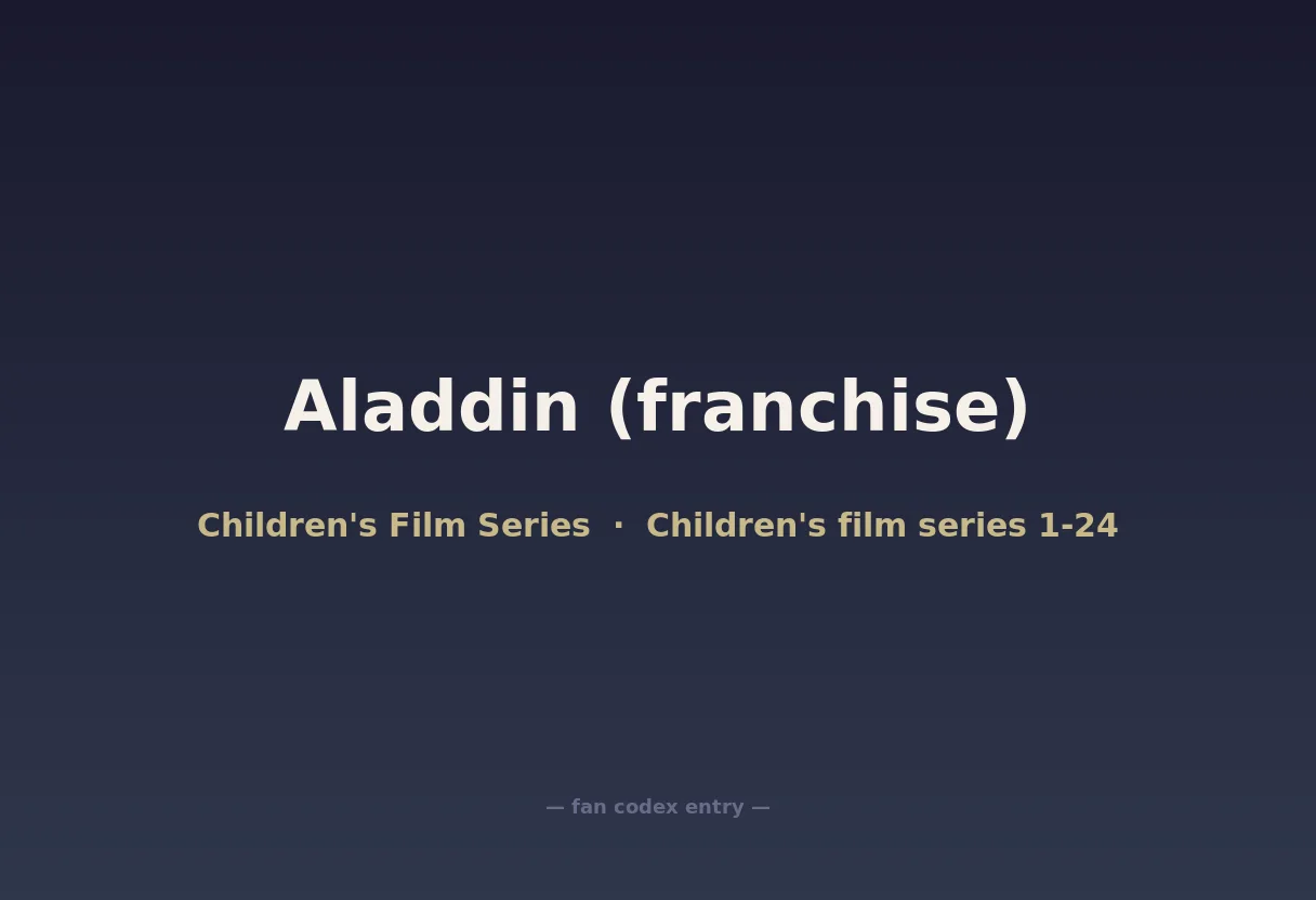 Aladdin (franchise)