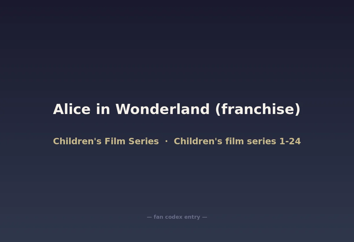 Alice in Wonderland (franchise)