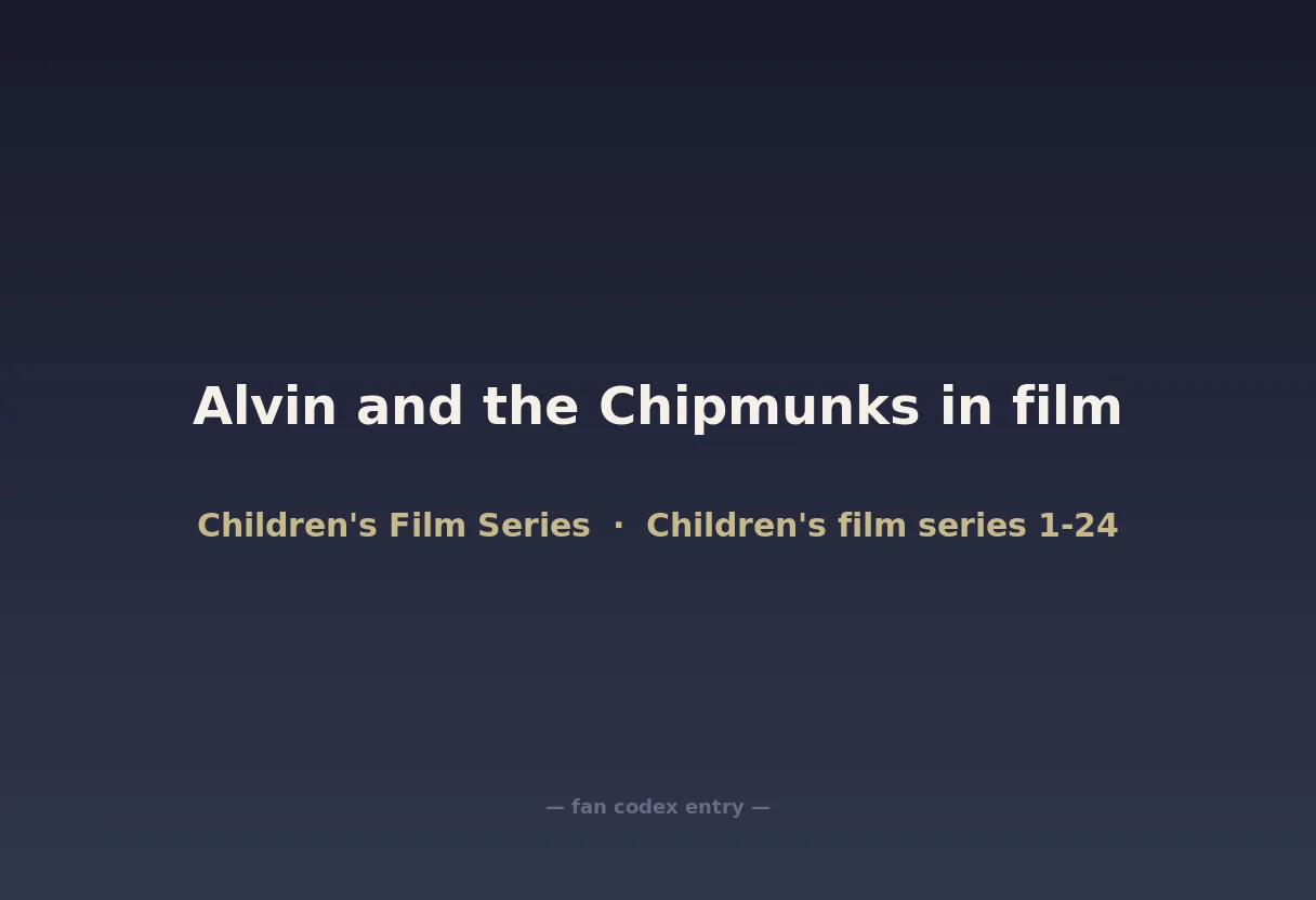 Alvin and the Chipmunks in film
